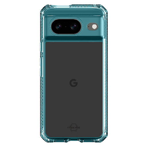 [GGRI-HBMKC-LBTR] Itskins - Hybridr Clear Case For Google Pixel 8 - Light Blue And Transparent