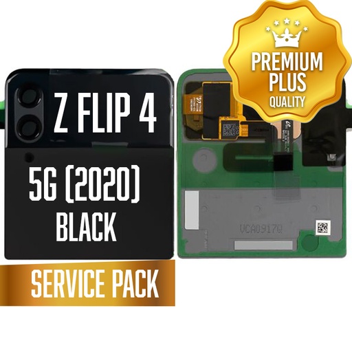 [LCD-ZFL1-OU-SP-BK] OLED Assembly (Outer) for Samsung Galaxy Z Flip-4G (2020) - Black (Service Pack)