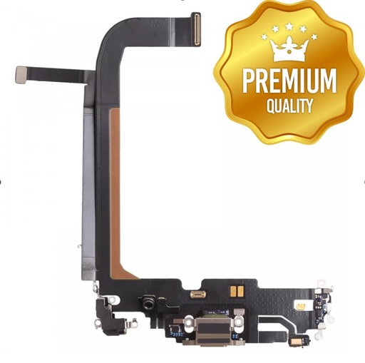 [SP-I14PM-CD-GO] Charging Port Flex Cable for iPhone 14 Pro Max (GOLD) (Premium)
