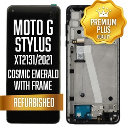 [LCD-XT2131-WF-CE] LCD with frame for Motorola G Stylus 5G (XT2131/2021) - Cosmic Emerald (Premium/ Refurbished)