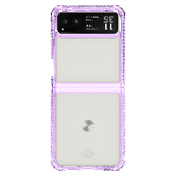 [MTVE-HBMKC-LPTR] Itskins - Hybridr Clear Case For Motorola Razr 2023 - Light Purple And Transparent