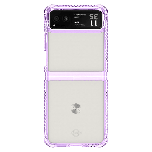 [MTVE-HBMKC-LPTR] Itskins - Hybridr Clear Case For Motorola Razr 2023 - Light Purple And Transparent