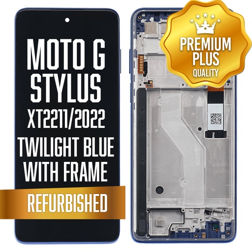 [LCD-XT2211-WF-BL] LCD Assembly with frame for Motorola Moto G Stylus 4G (XT2211 / 2022) Twilight Blue (Premium)