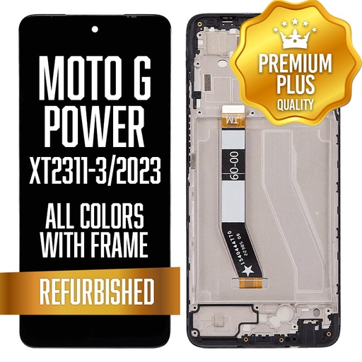 [LCD-XT2311-3-WF-BK] LCD with frame for Motorola Moto G Power 5G (XT2311-3 / 2023) - All Colors (Premium/ Refurbished)