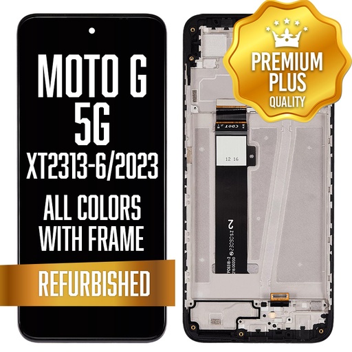 [LCD-XT23136-WF-BK] LCD Assembly with frame for Motorola Moto G 5G (XT2313-6 / 2023) - All Colors (Premium)