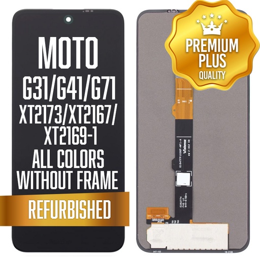 [LCD-XT2173-BK] LCD w/out frame for Motorola Moto G31 (XT2173)/G41 (XT2167)/G71 5G (XT2169-1) - All Colors (Premium/ Refurbished)