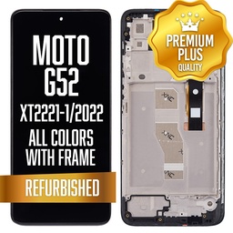 [LCD-XT2221-1-WF-BK] OLED Assembly with frame for Motorola Moto G52 (XT2221-1 / 2022) - All Colors (Premium/ Refurbished)