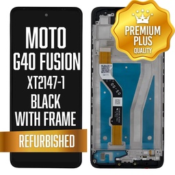 [LCD-XT2147-1-WF-BK] LCD with frame for Motorola Moto G40 Fusion (XT2147-1) - Black (Premium/ Refurbished)