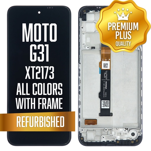 [LCD-XT2173-WF-BK] OLED Assembly with frame for Moto G31 (XT2173) - All Colors (Premium/ Refurbished)