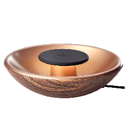 [QIBOWLWD-T] Tylt - Bowl Home Decor Wireless Charging Pad 10w - Wood Grain