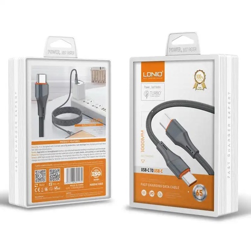 [ACE-LDN-LC631C] LDNIO LC631C Fast Charging Cable For Type-C to Type-C (3 ft)