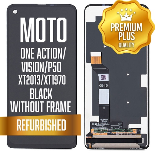 [LCD-XT2013-BK] LCD w/out frame for Motorola One Action (XT2013)/One Vision/P50 (XT1970) - Black (Premium/ Refurbished)