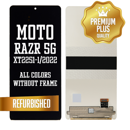 [LCD-XT2251-1-BK] OLED Assembly w/out frame for Motorola Razr 5G (XT2251-1 / 2022) - All Colors (Premium/ Refurbished)
