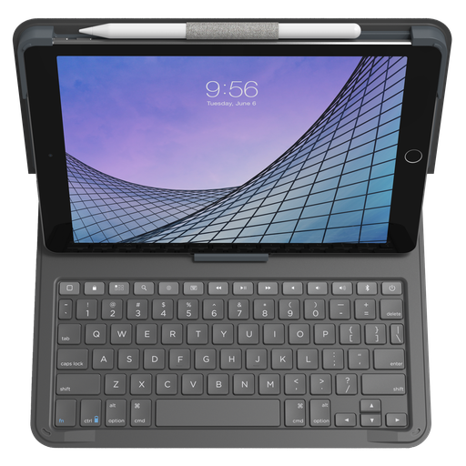 [103010812] Zagg - Messenger Folio 2 Keyboard And Case For Apple Ipad 10.9   /  Ipad 11th Gen - Charcoal
