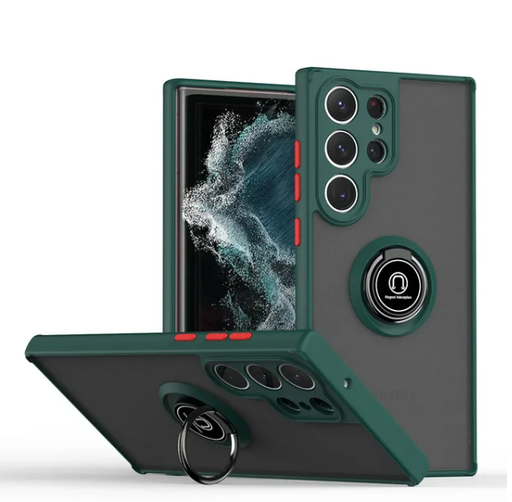 [CS-S24-MTR-DGR] Matte Ring Case for Galaxy S24 - Dark Green