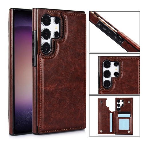 [CS-S24-WTCKW02-BW] WTCKW02 Case for Galaxy S24 - Brown