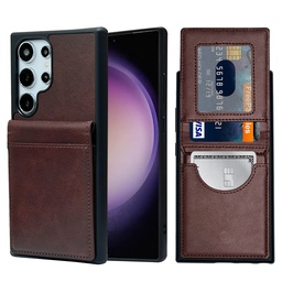 [CS-S24-KW214-BW] Card Holder Case for Galaxy S24 - Brown