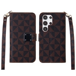 [CS-S24-TWC-BW] Triangle Wallet Case for Galaxy S24 - Brown
