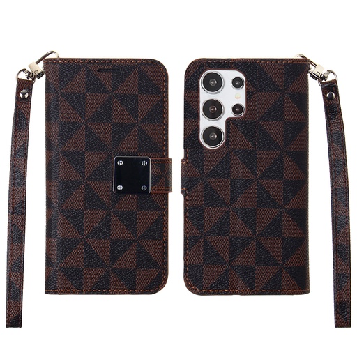 [CS-S24P-TWC-BR] Triangle Wallet Case for Galaxy S24 Plus - Brown