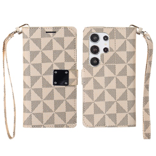[CS-S24P-TWC-YL] Triangle Wallet Case for Galaxy S24 Plus - Light Yellow