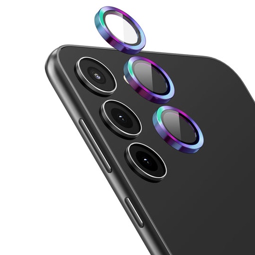[TG-S24-RCL-CLF] Ring Camera Lens w/HD Tempered Glass for Samsung S24 (Colorful)