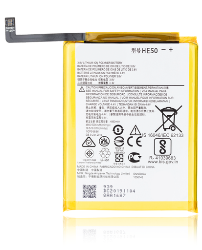 [BAT-XT1774-HE50] Battery For Motorola Moto E4 Plus (XT1774 / 2017) / Moto E5 Plus (XT1924 / 2018) / Moto E5 Supra (XT1924-6) / One (XT1941) (HE50) (Ground Shipping Only)