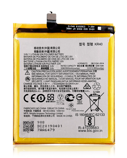 [BAT-XT2013-KR40] Battery For Motorola Moto One Vision (XT2013-1) / One Action (XT2013 / 2019) (KR40) (Ground Shipping Only)