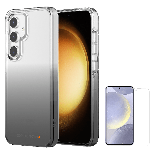 [PSGCS1011] Axs - Crystal Shield D3o Case And Armorglass Screen Protector For Samsung Galaxy S24 - Smoke Gradient