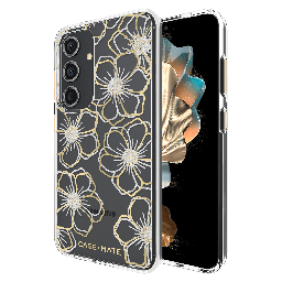 [CM053432] Case-mate - Floral Gems Case For Samsung Galaxy S24 - Gold