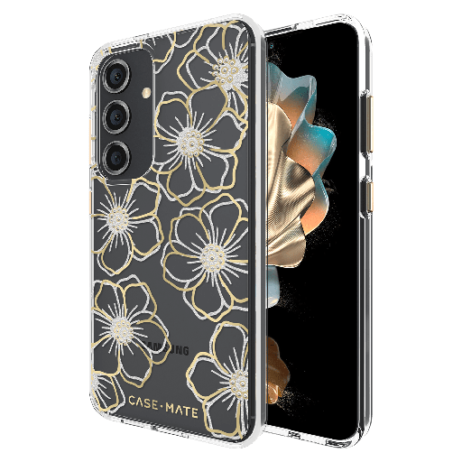 [CM053432] Case-mate - Floral Gems Case For Samsung Galaxy S24 - Gold