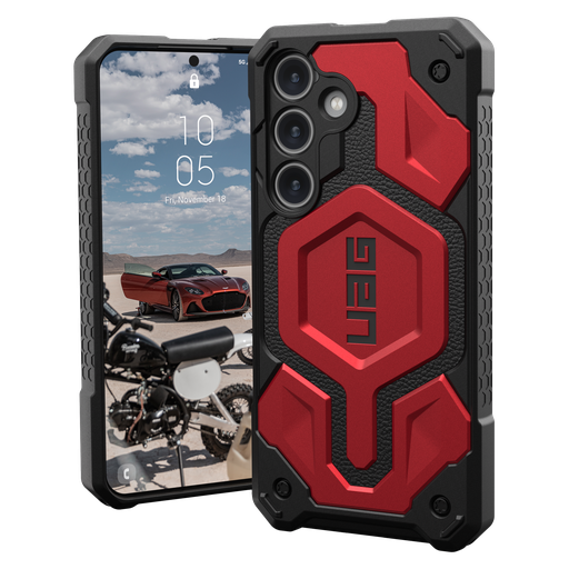 [214411119494] Urban Armor Gear Uag - Monarch Case For Samsung Galaxy S24 - Crimson