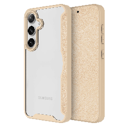 [AA-SAMS24-TPUWALLET-TAN] Ampd - Tpu  /  Acrylic Flip Wallet Magsafe Case For Samsung Galaxy S24 - Tan