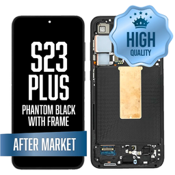 [LCD-S23P-WF-HQ-BK] OLED Assembly for Samsung Galaxy S23 Plus 5G With Frame - Black (High Quality - Aftermarket)
