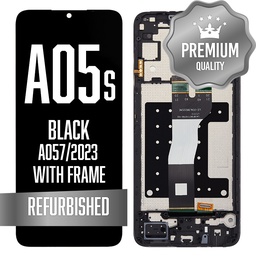 [LCD-A057-WF-BK] LCD Assembly with Frame for  Galaxy A05s (A057 / 2023) - Black (Premium/Refurbished)