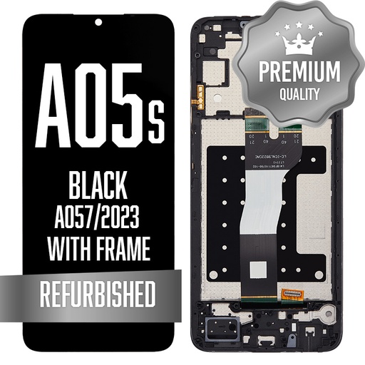 [LCD-A057-WF-BK] LCD Assembly with Frame For Samsung Galaxy  A05s (A057 / 2023) - Black (Premium)