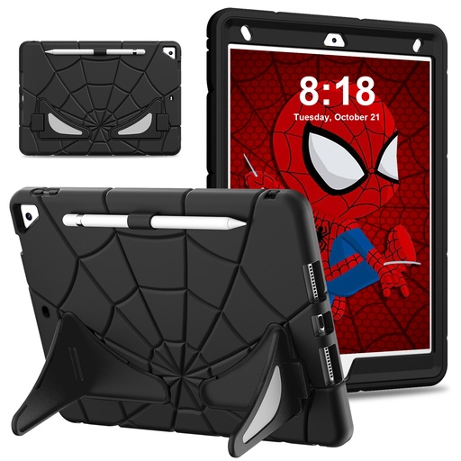 [CS-IP9-SPD-BK] Kids Shockproof Web Case for iPad 10.2" (iPad 9 / 8 / 7) - Black