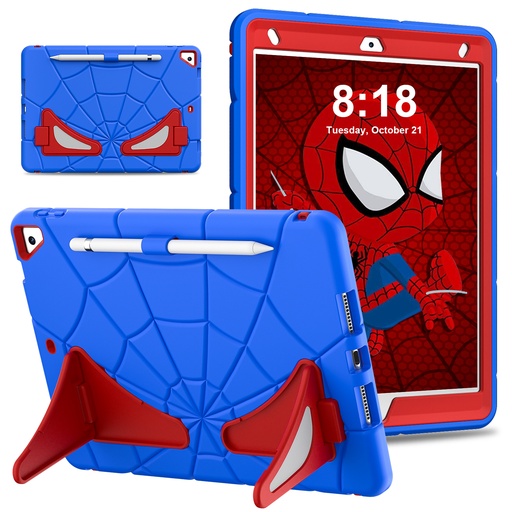 [CS-IP9-SPD-BL] Kids Shockproof Web Case for iPad 10.2" (iPad 9 / 8 / 7) - Blue