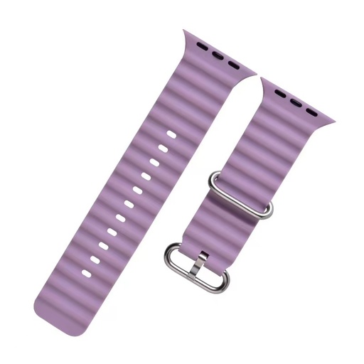 [CS-IW42-SOB-LL] Silicone Ocean Band for iWatch 42/44/45/49mm - Lilac