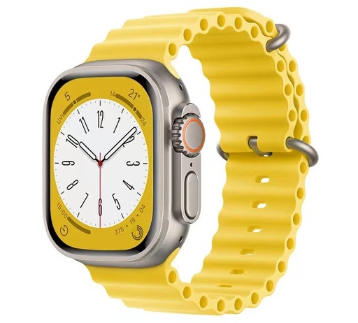 [CS-IW38-SOB-YL] Silicone Ocean Band for iWatch 38/40/41mm - Yellow