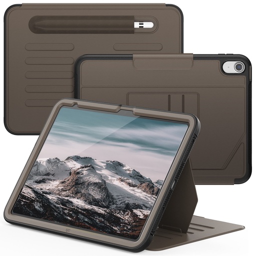 [CS-IP10-MAC-BR] Professional Magnetic Arch Case for iPad 11 (2025) / iPad 10 (2022) - Brown