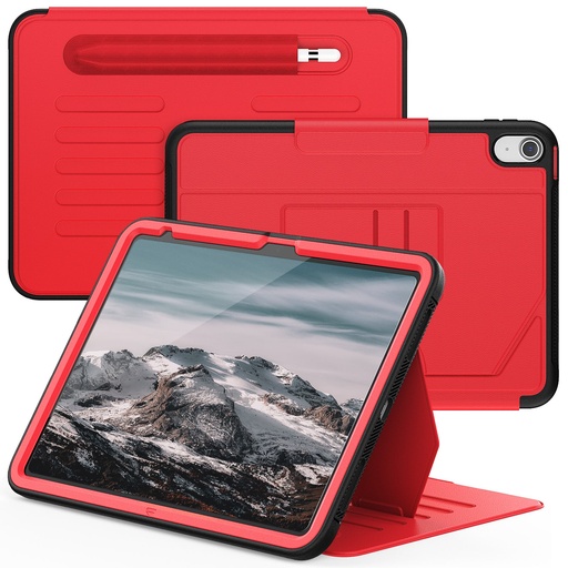 [CS-IP10-MAC-RD] Professional Magnetic Arch Case for iPad 11 (2025) / iPad 10 (2022) - Red