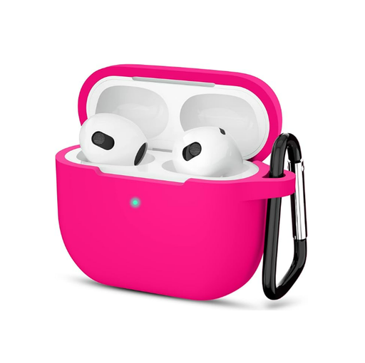 [CS-AP3-PMS-FPN] Premium Silicone Case for AirPods (3rd Gen) - Fluorescent Pink