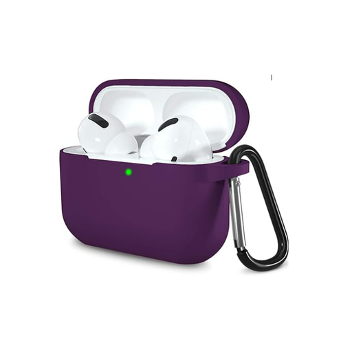 [CS-APP-PMS-DPU] Premium Silicone Case for AirPods Pro (1st Gen) - Dark Purple