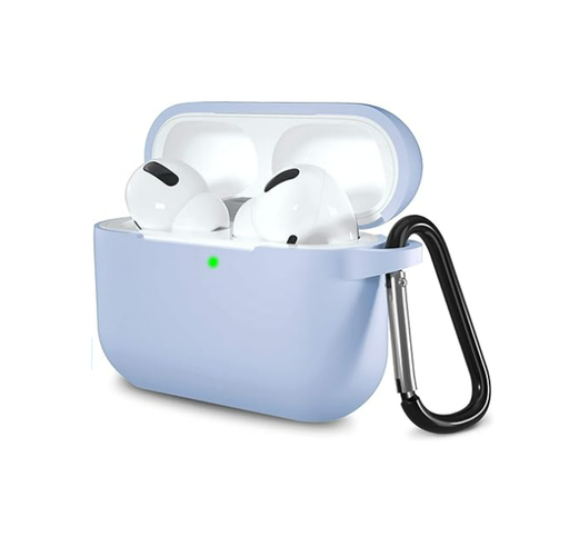 [CS-APP-PMS-ICB] Premium Silicone Case for AirPods Pro (1st Gen) - Ice Blue