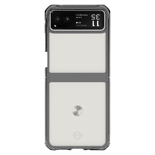 [MTVE-HBMKC-BKTR] Itskins - Hybridr Clear Case For Motorola Razr 2023 - Black And Transparent