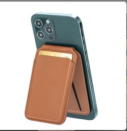 [AC-CH-MWS-BR] Magnetic Leather Wallet and Stand - Brown