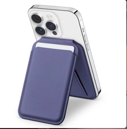 [AC-CH-MWS-PU] Magnetic Leather Wallet and Stand - Purple