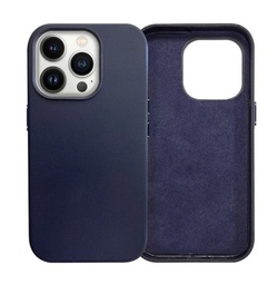[CS-I14PM-ALC-DB] PU Leather Case with inner Magsafe for iPhone 14 Pro Max - Dark Blue