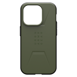 [114275117272] Urban Armor Gear Uag - Civilian Magsafe Case For Apple Iphone 15 Pro - Olive Drab