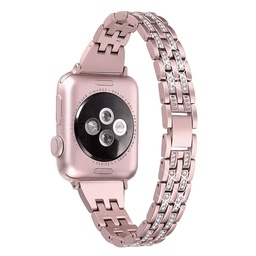[CS-IW38-DSS-ROGO] Diamond Studded Steel Band for iWatch 38/40/41mm - Rose Gold